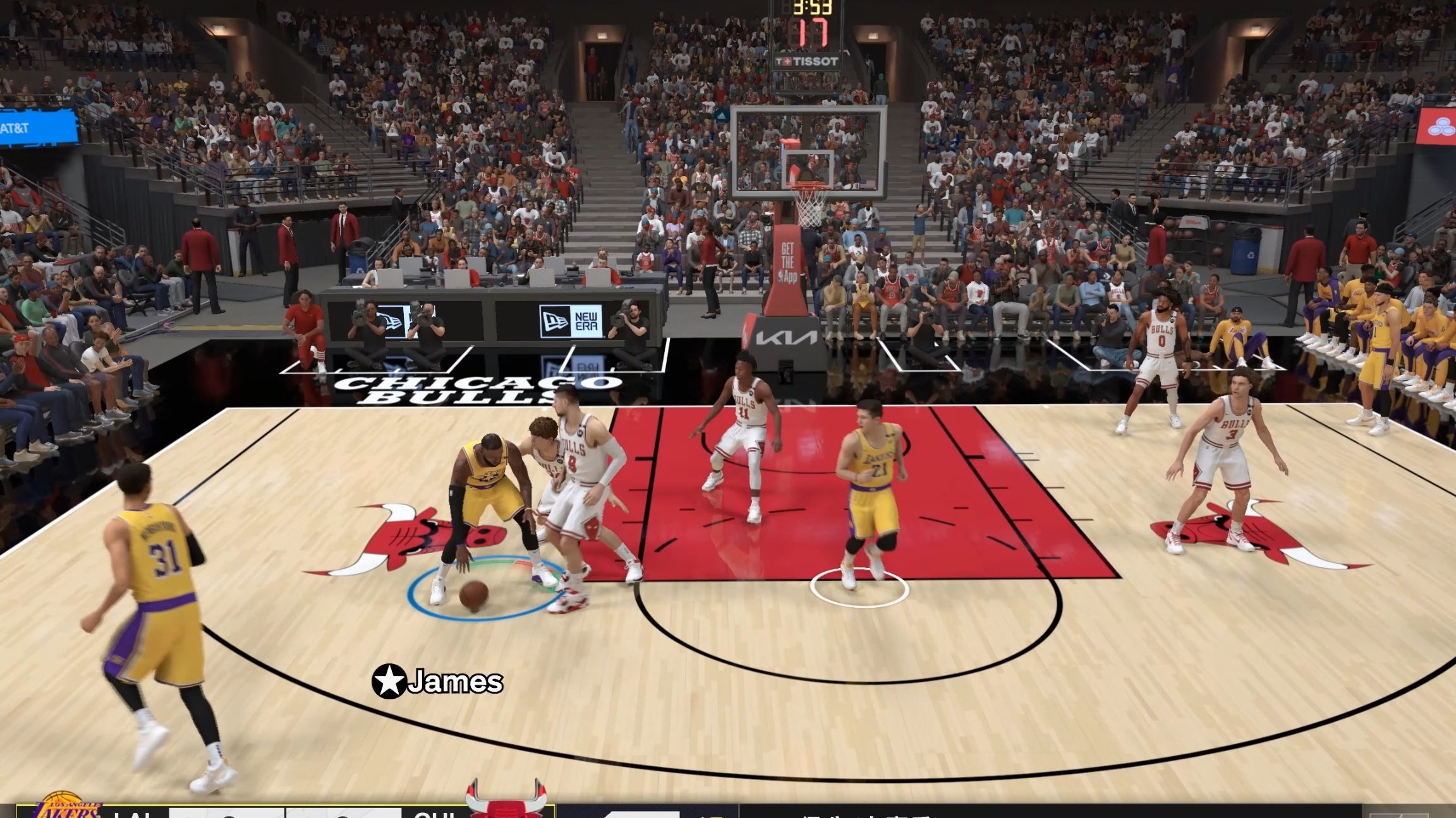 NBA比赛中的球员精准控球技术